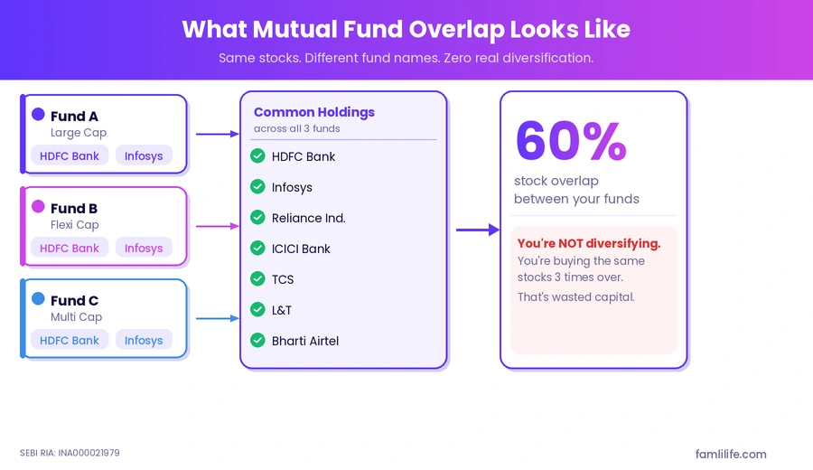How mutual fund overlap works in an Indian portfolio